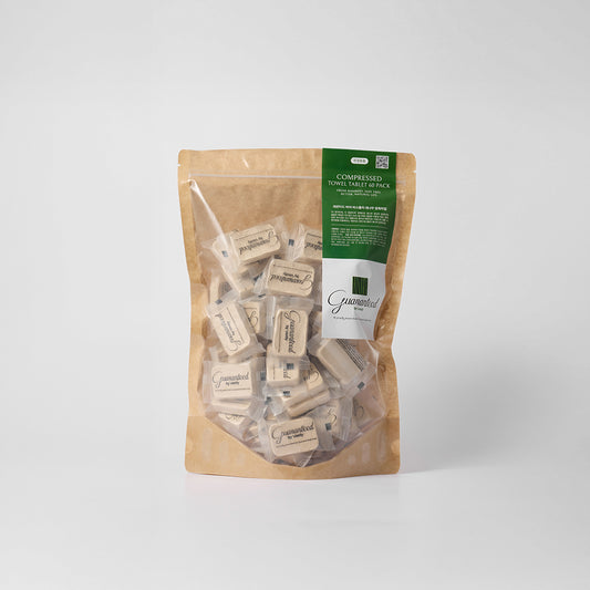 Guaranteed by Vastly Compressed Towel Tablet, 60 pack, bamboo not tree
