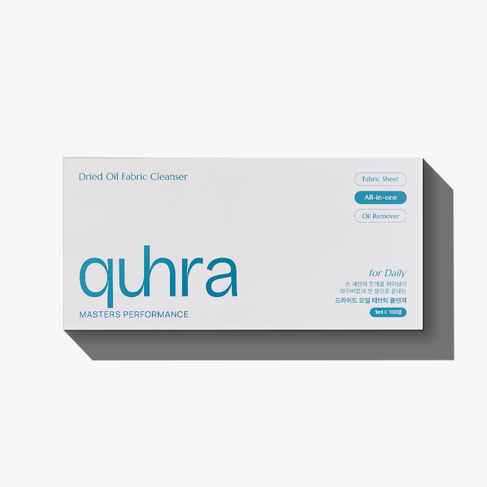 Quhra Masters Performance Dried Oil Fabric Cleanser, for Daily, 1ml x 100 sheets