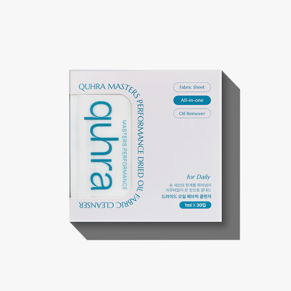 Quhra Masters Performance Dried Oil Fabric Cleanser, for Daily, 1ml x 30 sheets