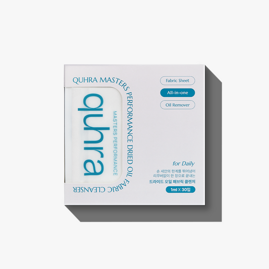 Quhra Masters Performance Dried Oil Fabric Cleanser, for Daily, 1ml x 30 sheets