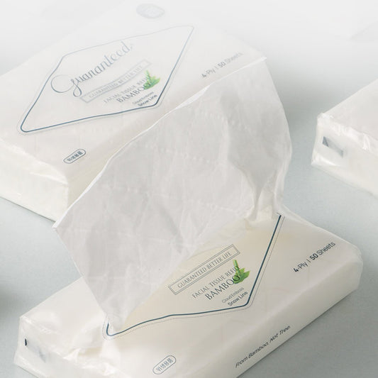 Vastly Bamboo Facial Refill Tissue 50 Sheets Snow Cloud