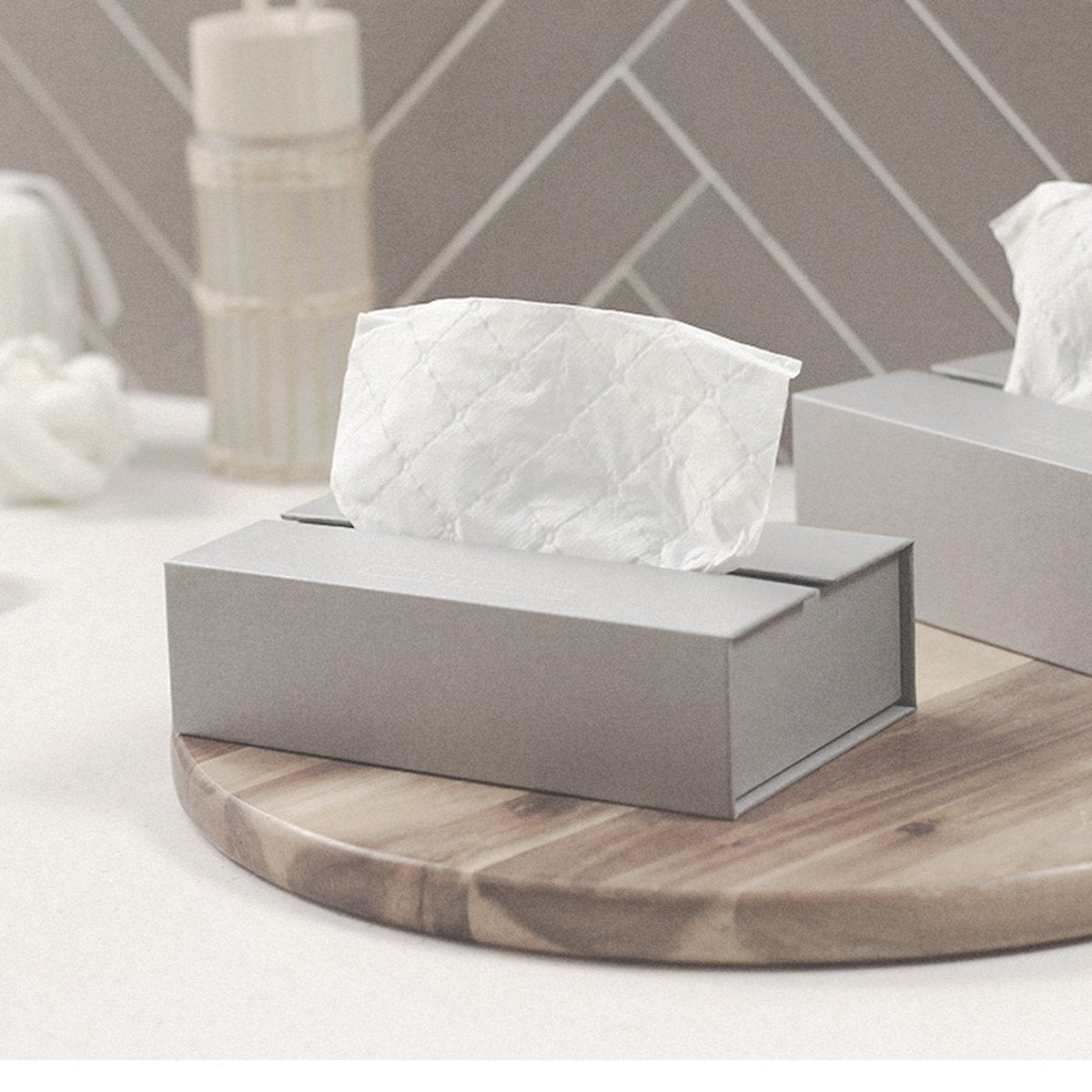 Cloud Tissue Case Gray Small